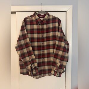 Weatherproof Red and Tan Plaid Men's Shirt